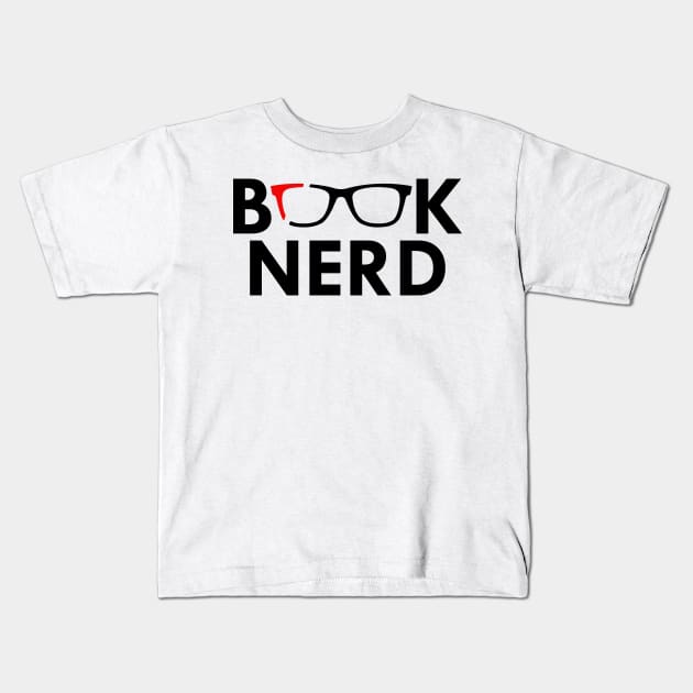 Book Nerd Kids T-Shirt by Fusion Designs